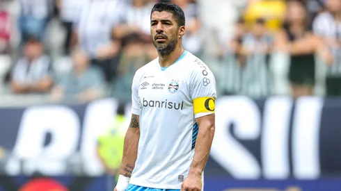 Luis Suarez jogador do Gremio durante partida contra o Atletico-MG no estadio Arena MRV pelo campeonato Brasileiro A 2023.