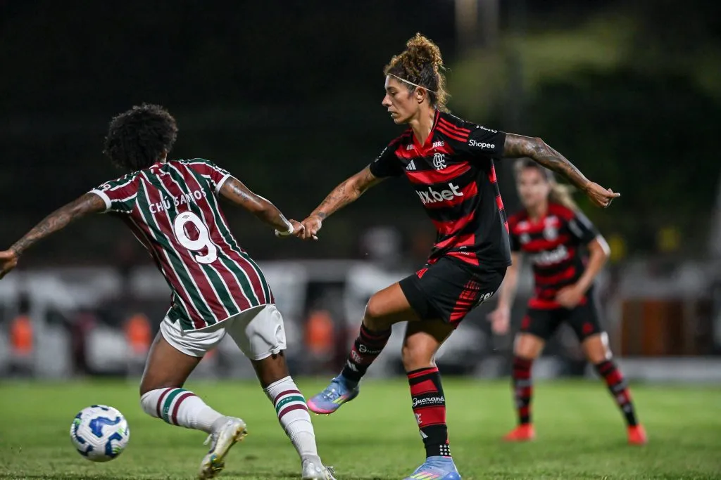 Cristiane atuando contra o Fluminense no Brasileirão Feminino (Reprodução/Nayra Halm/Staff Images Woman /CBF)