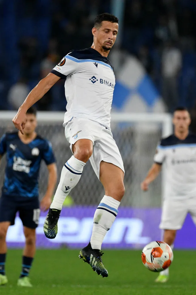 ROME, ITALY – OCTOBER 21: Luiz Felipe Ramos Marchi of SS Laio in action during the UEFA Europa League group E match between SS Lazio and Olympique Marseille at Olimpico Stadium on October 21, 2021 in Rome, Italy. (Photo by Marco Rosi – SS Lazio/Getty Images)