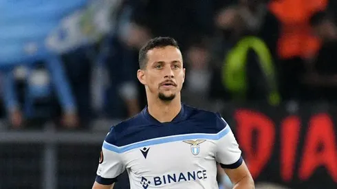 ROME, ITALY – OCTOBER 21: Luiz Felipe Ramos Marchi of SS Laio in action during the UEFA Europa League group E match between SS Lazio and Olympique Marseille at Olimpico Stadium on October 21, 2021 in Rome, Italy. (Photo by Marco Rosi – SS Lazio/Getty Images)