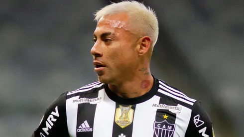 Eduardo Vargas jogador do Atletico-MG durante partida contra o Bragantino no estadio Mineirao pelo campeonato Brasileiro A 2022.
