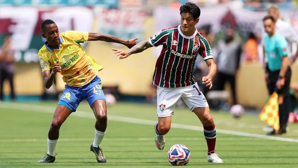 Germán Cano durante Mamelodi Sundowns x Fluminense. (Photo by Megan Briggs/Getty Images)