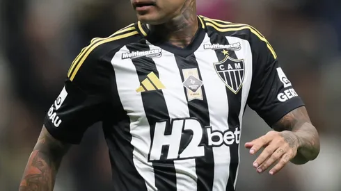 MG – BELO HORIZONTE – 12/06/2025 – BRASILEIRO A 2025, ATLETICO-MG X INTERNACIONAL – Dudu jogador do Atletico-MG durante partida contra o Internacional no estadio Arena MRV pelo campeonato Brasileiro A 2025. Foto: Gilson Lobo/AGIF