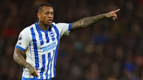 BOURNEMOUTH, ENGLAND – NOVEMBER 23: Igor Julio of Brighton gestures during the Premier League match between AFC Bournemouth and Brighton & Hove Albion FC at Vitality Stadium on November 23, 2024 in Bournemouth, England. (Photo by Dan Istitene/Getty Images)
