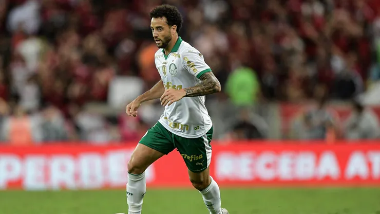 Felipe Anderson jogador do Palmeiras durante partida contra o Flamengo no estadio Maracana pelo campeonato Brasileiro A 2024.