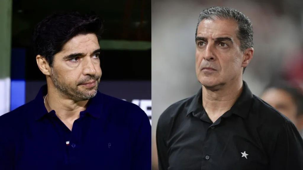 Abel Ferreira técnico do Palmeiras (à esquerda) e Renato Paiva técnico do Botafogo (à direita) – Foto: Reprodução/Marcello Zambrana/Thiago Ribeiro/AGIF