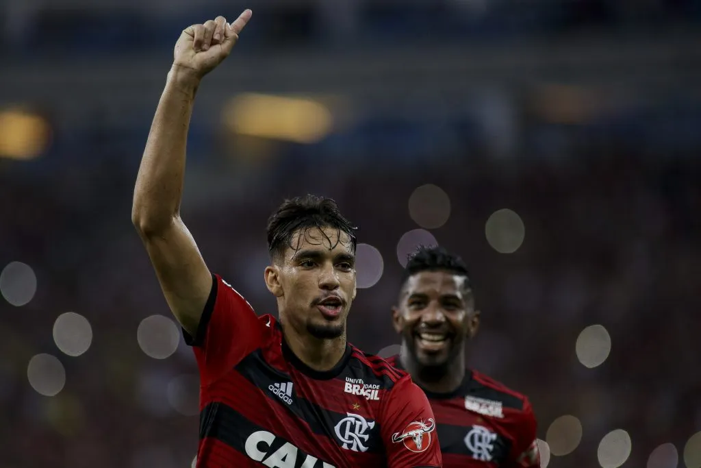 RJ – Rio de Janeiro – 06/05/2018 – Brasileiro A 2018, Flamengo x Internacional – O jogador Lucas Paqueta do Flamengo comemora seu gol durante partida contra o Internacional no estadio Maracana pelo campeonato Brasileiro A 2018. Foto: Luciano Belford/AGIF