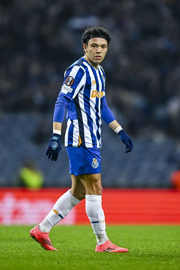 PORTO, PORTUGAL – DECEMBER 12: Pepê of FC Porto  looks on during the UEFA Europa League 2024/25 League Phase MD6 match between FC Porto and FC Midtjylland at Estadio do Dragao on December 12, 2024 in Porto, Portugal. (Photo by Octavio Passos/Getty Images)