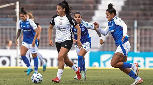 Veja o que a jogadora do Corinthians falou sobre o clube (Reprodução/ Rebeca Reis/Staff Images Woman/CBF)