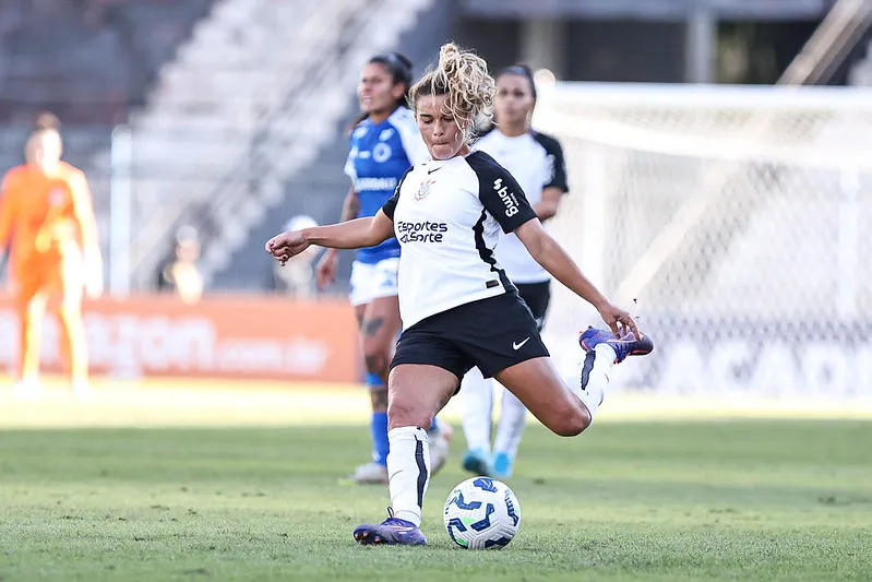 Tamires atuando pelo Corinthians (Reprodução/Rebeca Reis/Staff Images Woman/CBF)