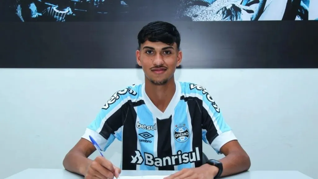 João Lima, destaque do time sub-20 do Grêmio. Foto: Divulgação/Grêmio
