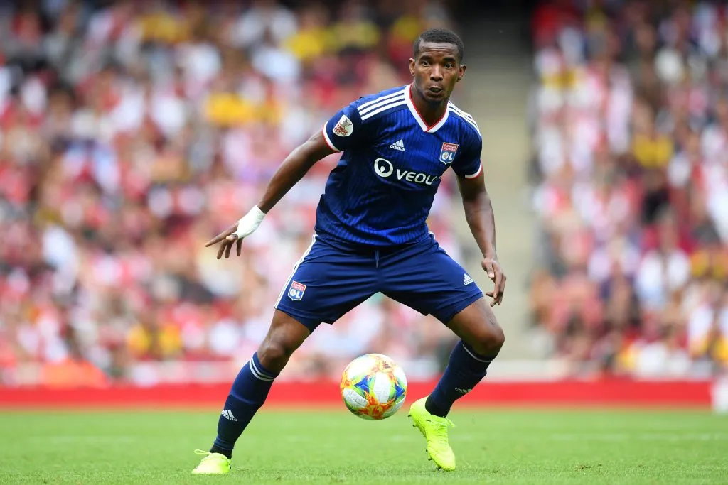 LONDON, ENGLAND – JULY 28: Thiago Mendes of Lyon in action during the Emirates Cup match between Arsenal and Olympique Lyonnais at the Emirates Stadium on July 28, 2019 in London, England. (Photo by Michael Regan/Getty Images)