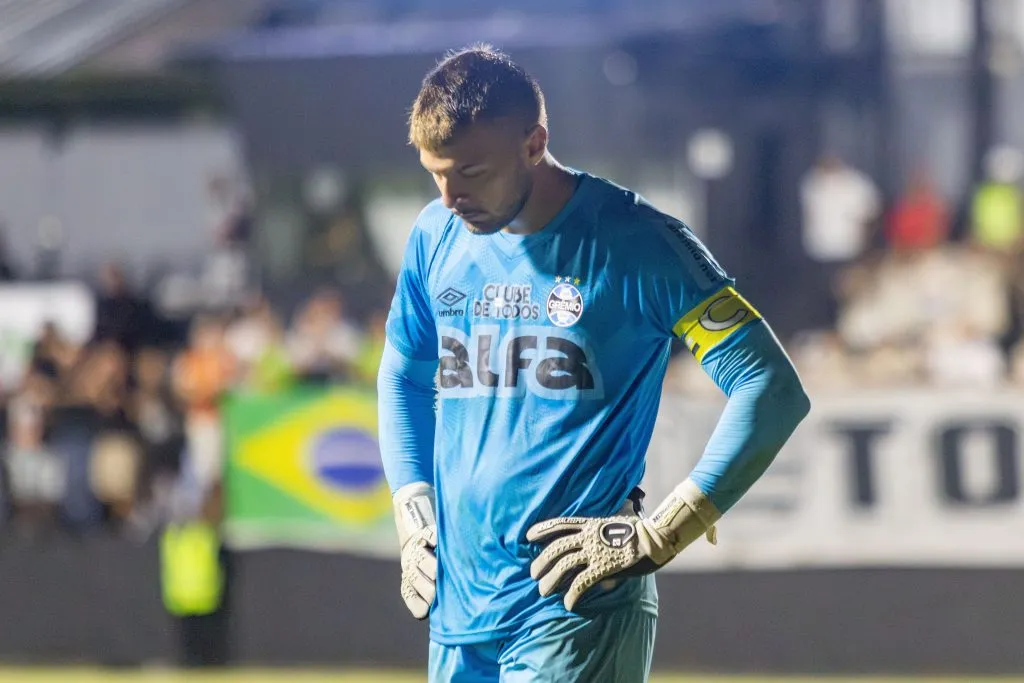 MG – SAO JOAO DEL REI – 12/03/2025 – COPA DO BRASIL 2025, ATHLETIC CLUB X GREMIO – Gabriel Grando jogador do Gremio durante partida contra o Athletic Club no estadio Joaquim Portugal pelo campeonato Copa Do Brasil 2025. Foto: Lucas Gabriel Cardoso/AGIF