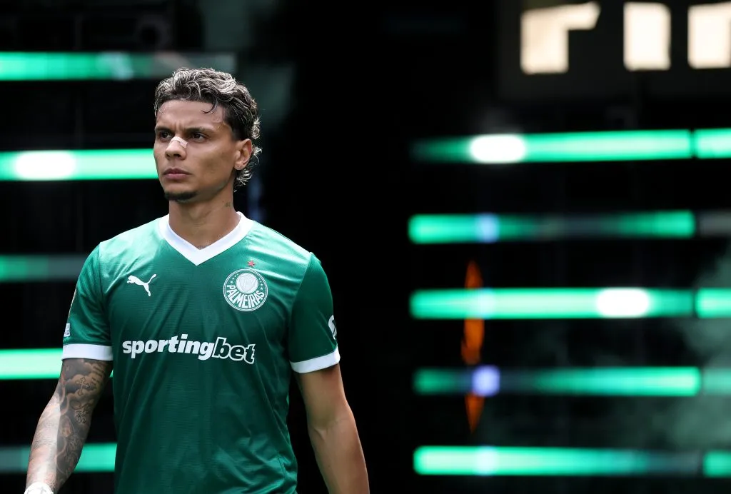Richard Rios celebra atuação do Palmeiras (Photo by Francois Nel/Getty Images)