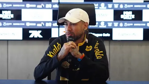 Neymar em coletiva especial. Foto: Reprodução/YouTube