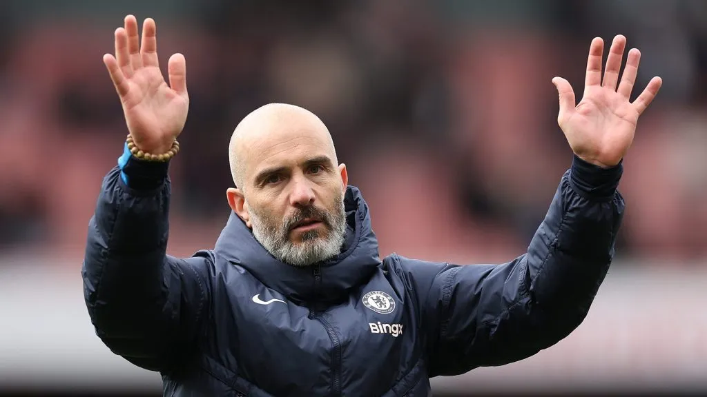 Enzo Maresca, técnico do Chelsea. (Photo by Julian Finney/Getty Images)