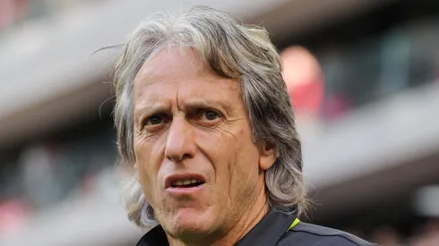 Jorge Jesus tecnico do Flamengo durante partida contra o Athletico-PR no estadio Arena da Baixada pelo campeonato Brasileiro A 2019.