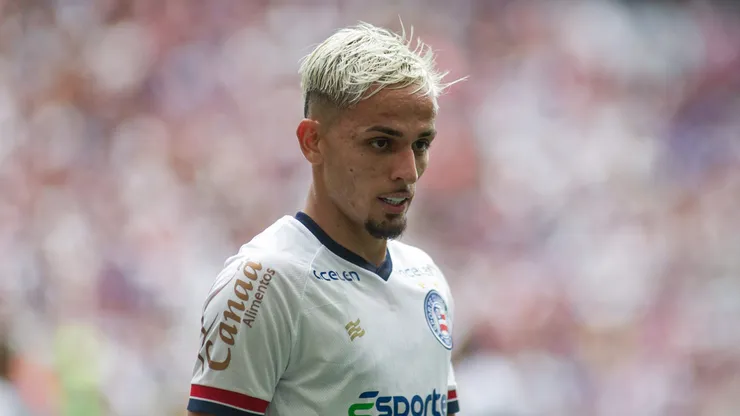 Biel jogador do Bahia durante partida contra o Itabuna no estadio Arena Fonte Nova pelo campeonato Baiano 2023.
