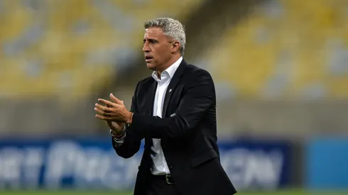 Herman Crespo tecnico do Sao Paulo durante partida contra o Fluminense no estadio Maracana pelo campeonato Brasileiro A 2021.