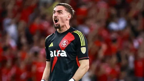 RS – PORTO ALEGRE – 10/04/2025 – COPA LIBERTADORES 2025, INTERNACIONAL X ATLETICO NACIONAL – Anthoni goleiro do Internacional durante partida contra o Atletico Nacional no estadio Beira-Rio pelo campeonato Copa Libertadores 2025. Foto: Maxi Franzoi/AGIF