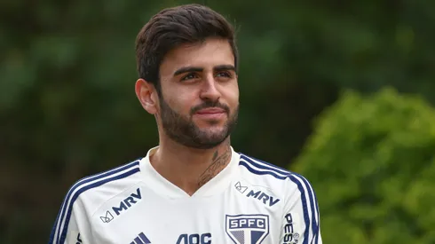 Liziero durante treinamento do São Paulo em 2019.