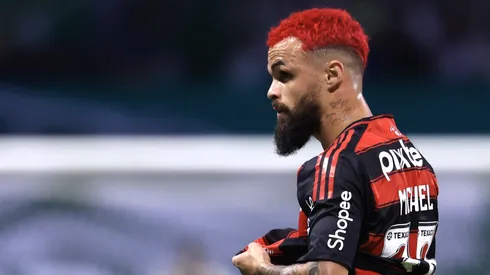 Michael jogador do Flamengo durante partida contra o Palmeiras no estádio Arena Allianz Parque pelo campeonato Brasileiro A 2025. Foto: Marcello Zambrana/AGIF