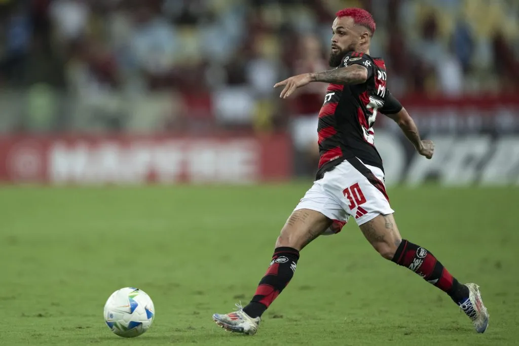RJ – RIO DE JANEIRO – 28/05/2025 – COPA LIBERTADORES 2025, FLAMENGO X DEPORTIVO TACHIRA – Michael jogador do Flamengo durante partida contra o Deportivo Tachira no estadio Maracana pelo campeonato Copa Libertadores 2025. Foto: Jorge Rodrigues/AGIF