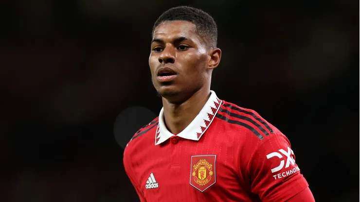 Rashford em partida pelo Manchester United. (Photo by Catherine Ivill/Getty Images)