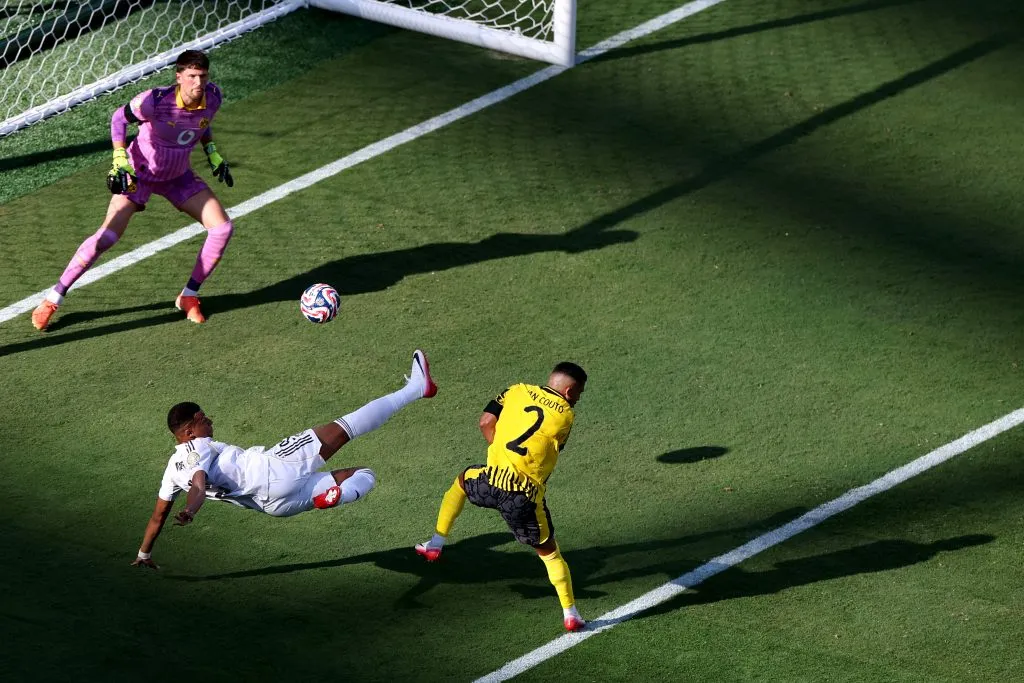 Mbappé marcou o último gol do Real Madrid. Foto: Sandra Montanez/Getty Images