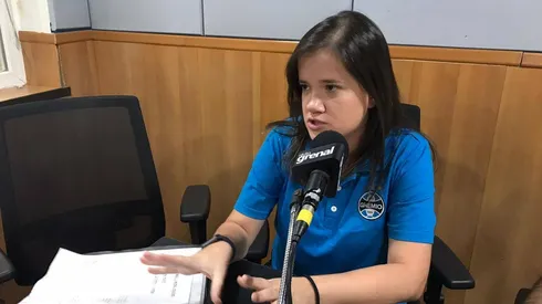 Quetelin Rodrigues é torcedora do Grêmio. Foto: Divulgação / Rádio Grenal