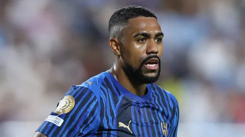 ORLANDO, FLORIDA – JUNE 30: Malcom #77 of Al Hilal looks on during the FIFA Club World Cup 2025 round of 16 match between Manchester City and Al-Hilal at Camping World Stadium on June 30, 2025 in Orlando, Florida. (Photo by Francois Nel/Getty Images)
