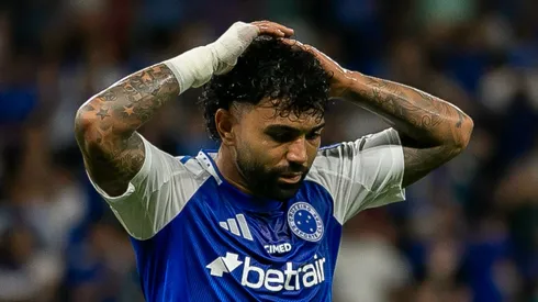 Gabigol em campo pelo Cruzeiro. Foto: Fernando Moreno/AGIF