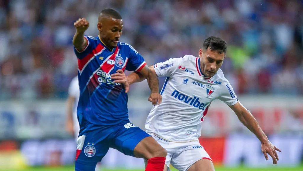 Bahia x Fortaleza se enfrentando pelo Brasileirão de 2024. Foto: Jhony Pinho/AGIF