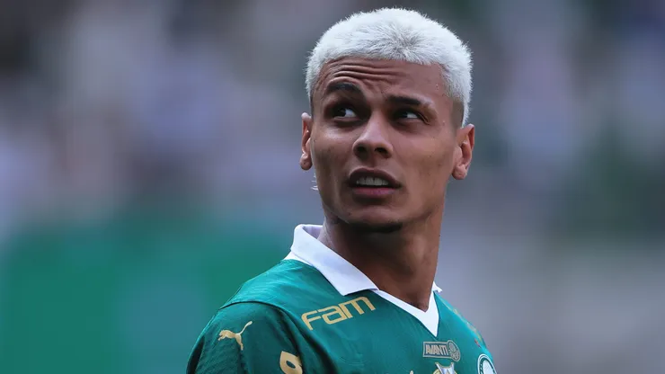 Richard Rios jogador do Palmeiras durante partida contra o Sao Paulo no estadio Arena Allianz Parque pelo campeonato Brasileiro A 2024.