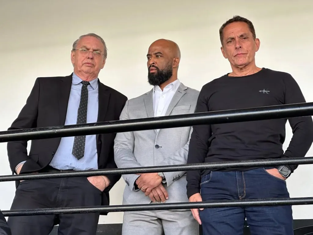 O presidente do Corinthians, Osmar Stabile, o diretor executivo de futebol, Fabinho Soldado. Reprodução Instagram