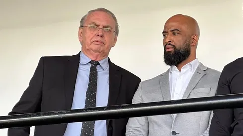 O presidente do Corinthians, Osmar Stabile, o diretor executivo de futebol, Fabinho Soldado. Reprodução Instagram