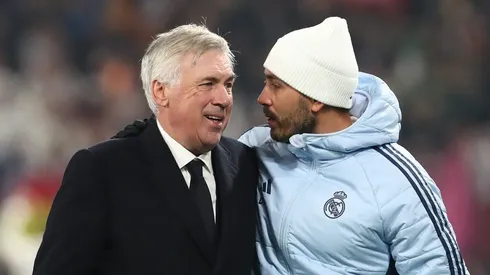 Carlo e Davide Ancelotti. (Photo by Marco Luzzani/Getty Images)