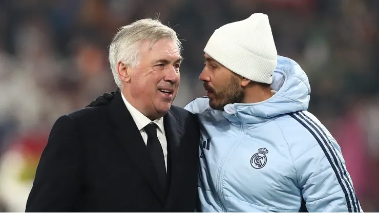 Carlo e Davide Ancelotti. (Photo by Marco Luzzani/Getty Images)
