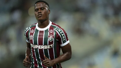Jhon Arias jogador do Fluminense durante partida contra o Union Espanola no estadio Maracana pelo campeonato Copa Sul-americana 2025.
