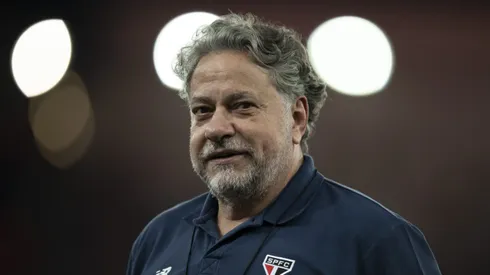 RJ – RIO DE JANEIRO – 17/04/2024 – BRASILEIRO A 2024, FLAMENGO X SAO PAULO – Julio Casares presidente do Sao Paulo antes da partida contra o Flamengo no estadio Maracana pelo campeonato Brasileiro A 2024. Foto: Jorge Rodrigues/AGIF