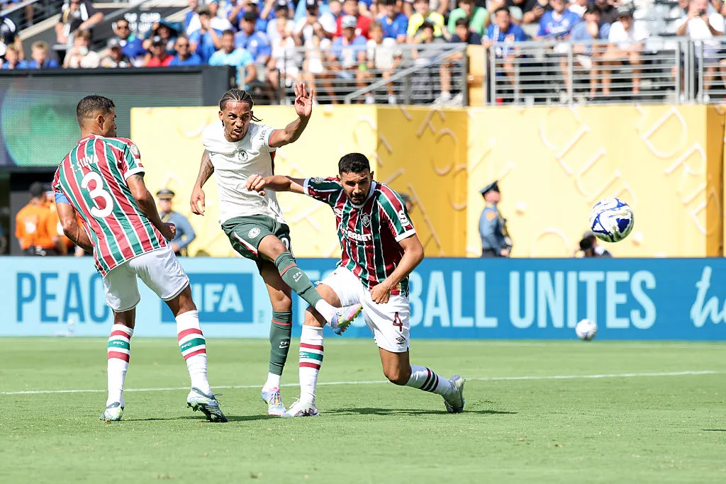EAST RUTHERFORD, NEW JERSEY – JULY 08: Joao Pedro #20 of Chelsea FC scores his team’s second goal during the FIFA Club World Cup 2025 semi-final match between Fluminense FC and Chelsea FC at MetLife Stadium on July 08, 2025 in East Rutherford, New Jersey. (Photo by Alex Grimm/Getty Images)