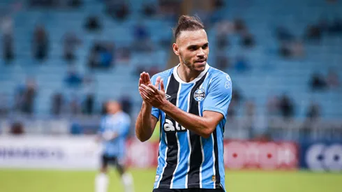 Braithwaite é o artilheiro do Grêmio na temporada, com13 gols em 26 jogos disputados. Foto: Maxi Franzoi/AGIF