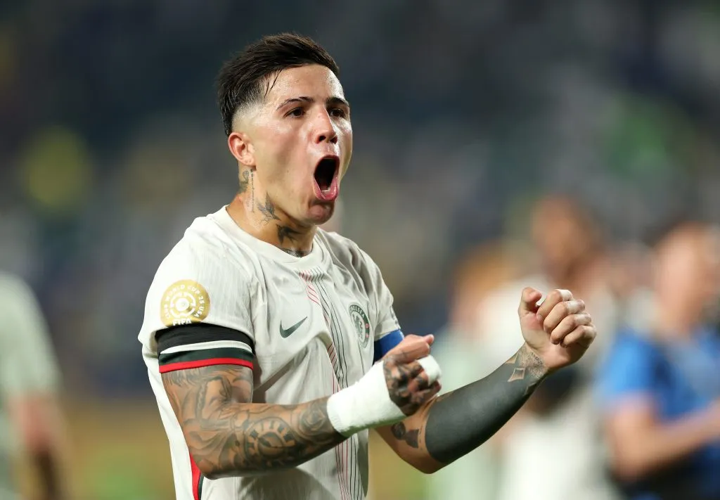 Enzo Fernández reconheceu o PSG como favorito – Foto: Luke Hales/Getty Images.