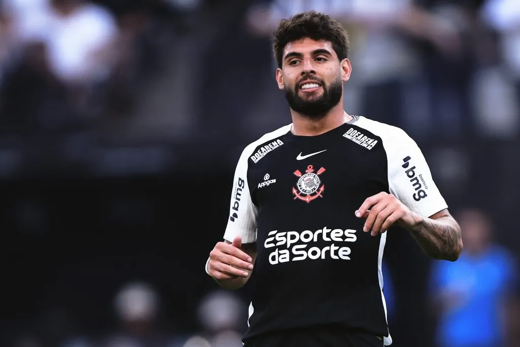 SP – SAO PAULO – 18/05/2025 – BRASILEIRO A 2025, CORINTHIANS X SANTOS – Yuri Alberto jogador do Corinthians durante partida contra o Santos no estadio Arena Corinthians pelo campeonato Brasileiro A 2025. Foto: Ettore Chiereguini/AGIF