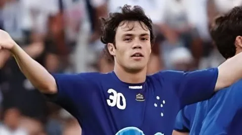 Kléber Gladiador comemorando gol pelo Cruzeiro. Reprodução Instagram