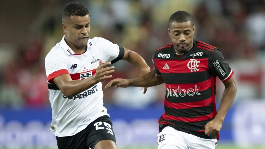 Flamengo x São Paulo se enfrentam pelo Brasileirão. Foto: Jorge Rodrigues/AGIF