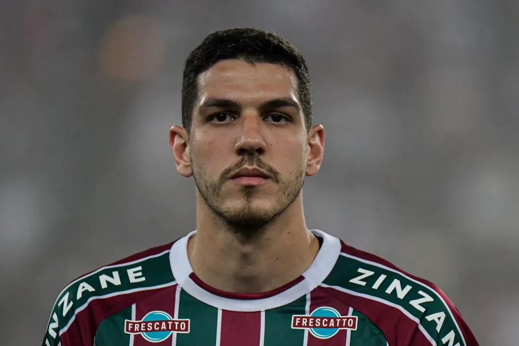 RJ – RIO DE JANEIRO – 19/08/2023 – BRASILEIRO A 2023, FLUMINENSE X AMERICA-MG – Nino jogador do Fluminense durante partida contra o America-MG no estadio Maracana pelo campeonato Brasileiro A 2023. Foto: Thiago Ribeiro/AGIF