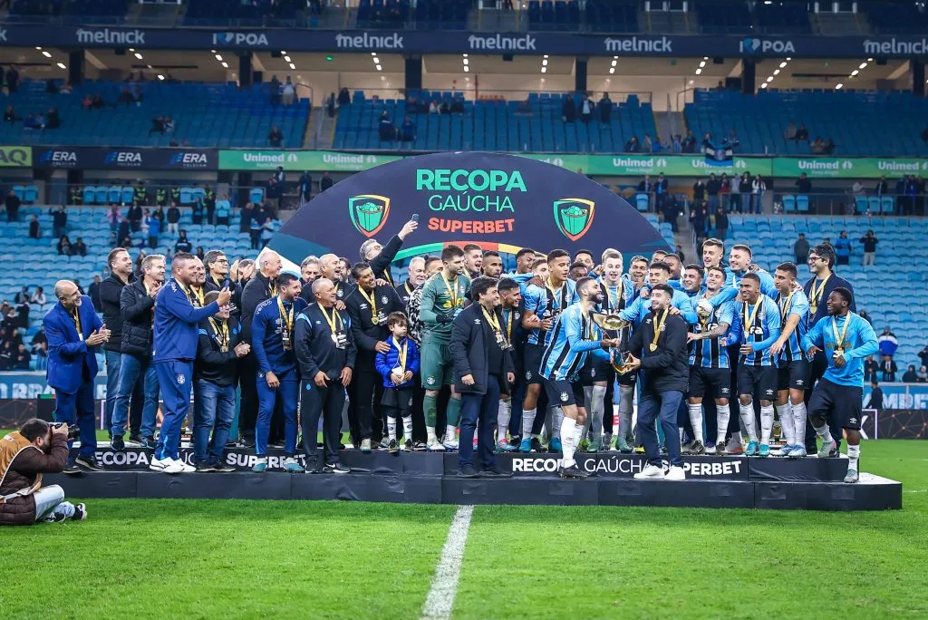 Tricolor sagrou-se pentacampeão da Recopa Gaúcha. FOTO: LUCAS UEBEL/GREMIO FBPA