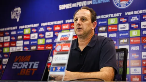Rogério Ceni, técnico do Bahia, em coletiva após partida contra o Atlético-MG (Imagem: Letícia Martins/EC Bahia)