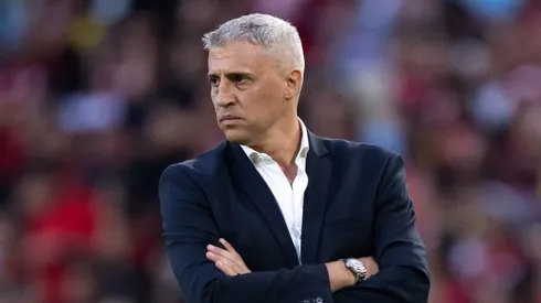 Crespo durante confronto contra o Flamengo no Brasileirão 2025. Foto: Jorge Rodrigues/AGIF